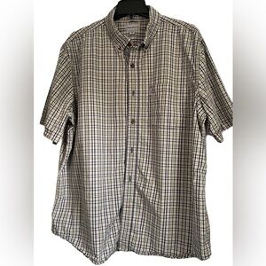 Carhartt Short Sleeves Casual Relax Fit Crewneck Button Down Shirt Size 2XL